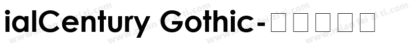 ialCentury Gothic字体转换